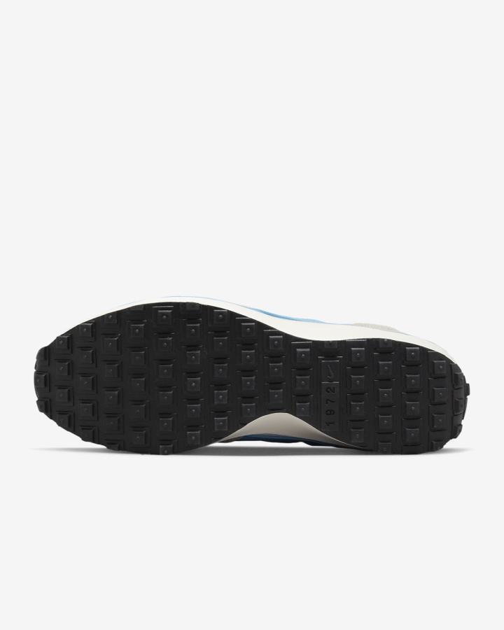Zapatillas Nike Waffle Debut Swoosh Hombre Blancas Marrones Claro Azules | JAOQZ-7946