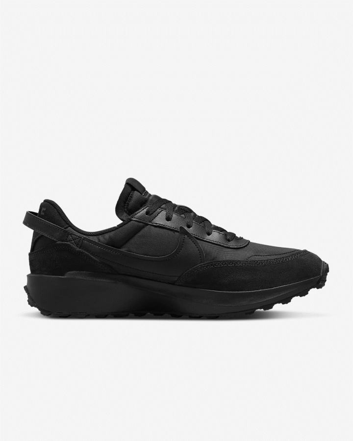 Zapatillas Nike Waffle Debut Swoosh Hombre Negras Gris Oscuro | NUPFG-0213