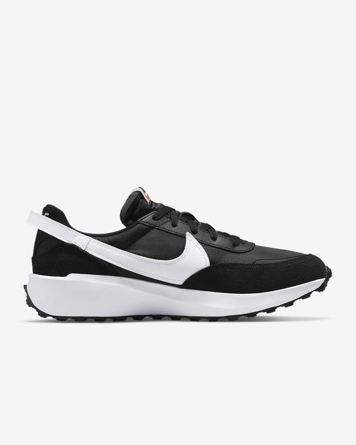 Zapatillas Nike Waffle Debut Swoosh Hombre Negras Naranjas Blancas | QNDTH-6937
