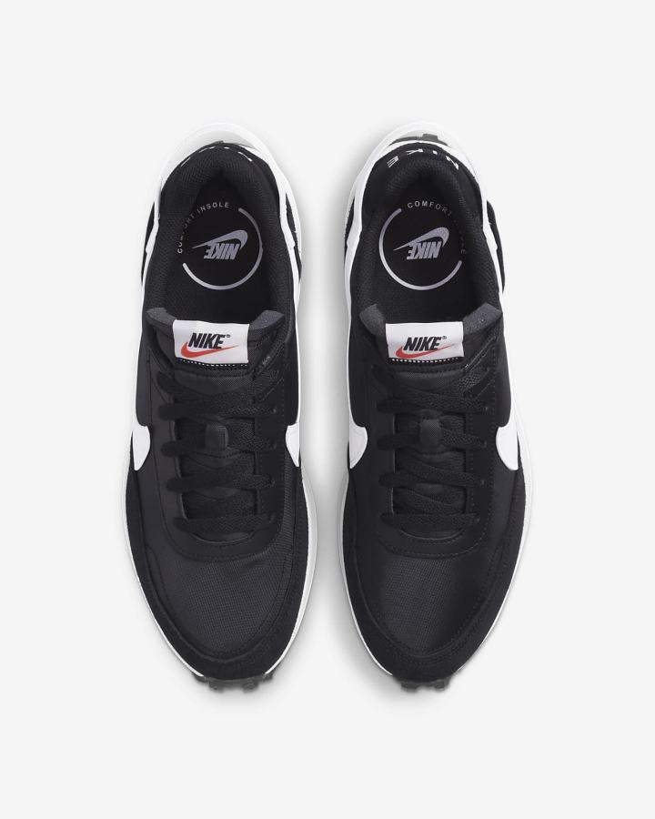 Zapatillas Nike Waffle Debut Swoosh Hombre Negras Naranjas Blancas | QNDTH-6937