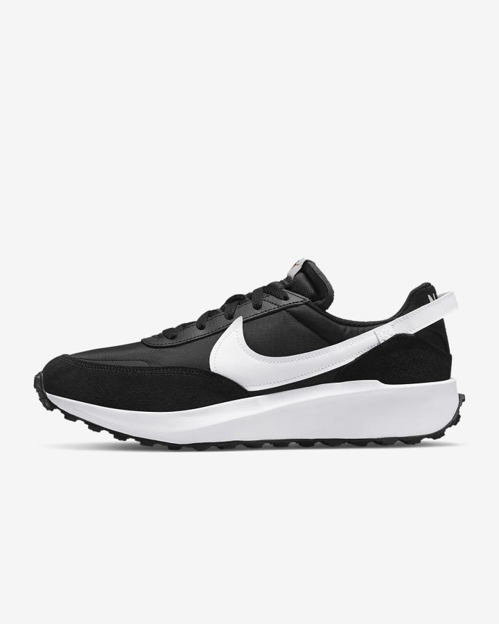 Zapatillas Nike Waffle Debut Swoosh Hombre Negras Naranjas Blancas | QNDTH-6937