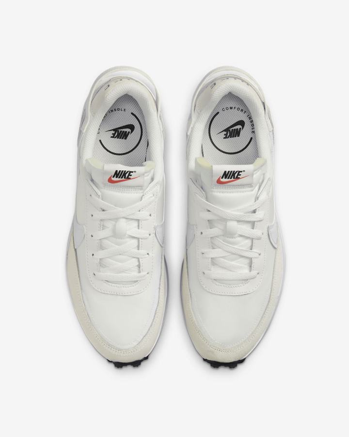 Zapatillas Nike Waffle Debut Swoosh Hombre Blancas Negras Naranjas | SCULX-1982