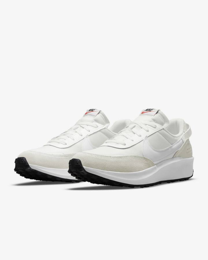 Zapatillas Nike Waffle Debut Swoosh Hombre Blancas Negras Naranjas | SCULX-1982