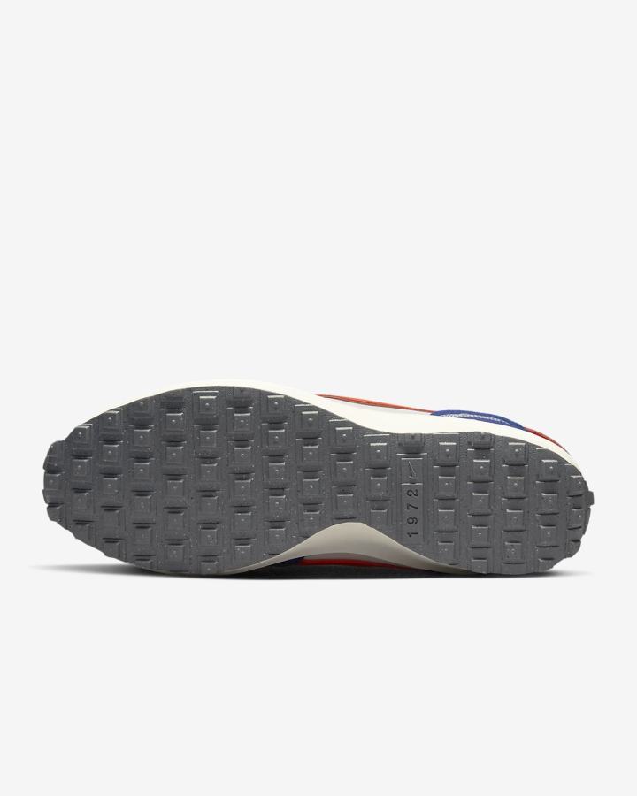 Zapatillas Nike Waffle Debut Swoosh Hombre Azul Real Gris Rojas | XNFLM-5948