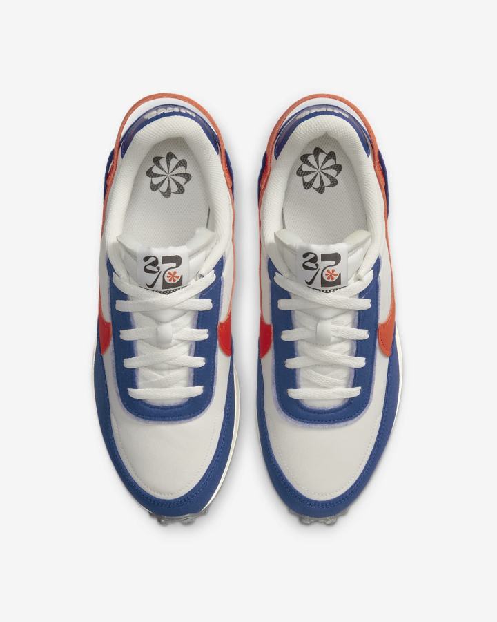 Zapatillas Nike Waffle Debut Swoosh Hombre Azul Real Gris Rojas | XNFLM-5948