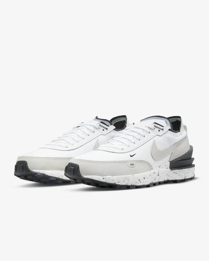 Zapatillas Nike Waffle One Crater Hombre Blancas Negras Beige Claro | WBZNQ-4081