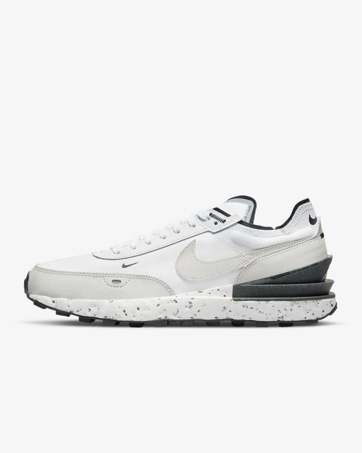 Zapatillas Nike Waffle One Crater Hombre Blancas Negras Beige Claro | WBZNQ-4081