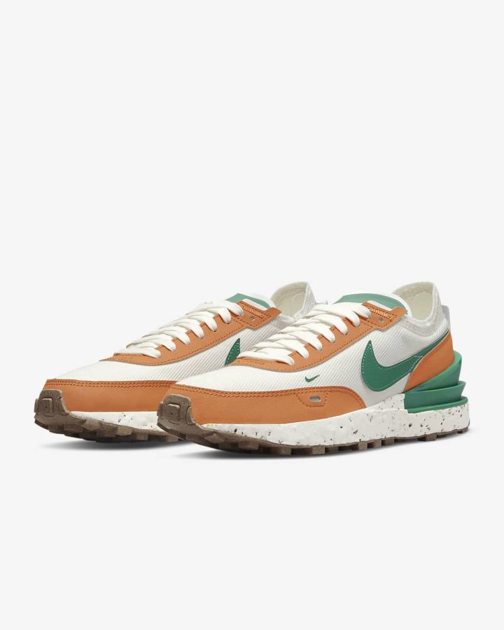 Zapatillas Nike Waffle One Crater Mujer Amarillo Oscuro Marrones | XZULH-7920