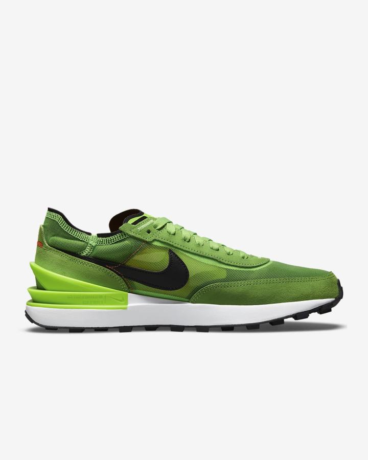 Zapatillas Nike Waffle One Hombre Verde Rojas Negras | MAHTJ-3294