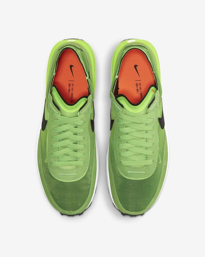 Zapatillas Nike Waffle One Hombre Verde Rojas Negras | MAHTJ-3294