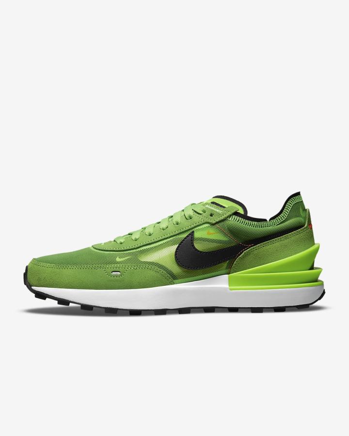 Zapatillas Nike Waffle One Hombre Verde Rojas Negras | MAHTJ-3294