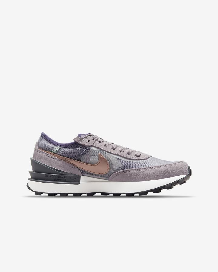 Zapatillas Nike Waffle One Kids Niña Blancas Gris Metal Rojas Marrones | YRQVB-0591