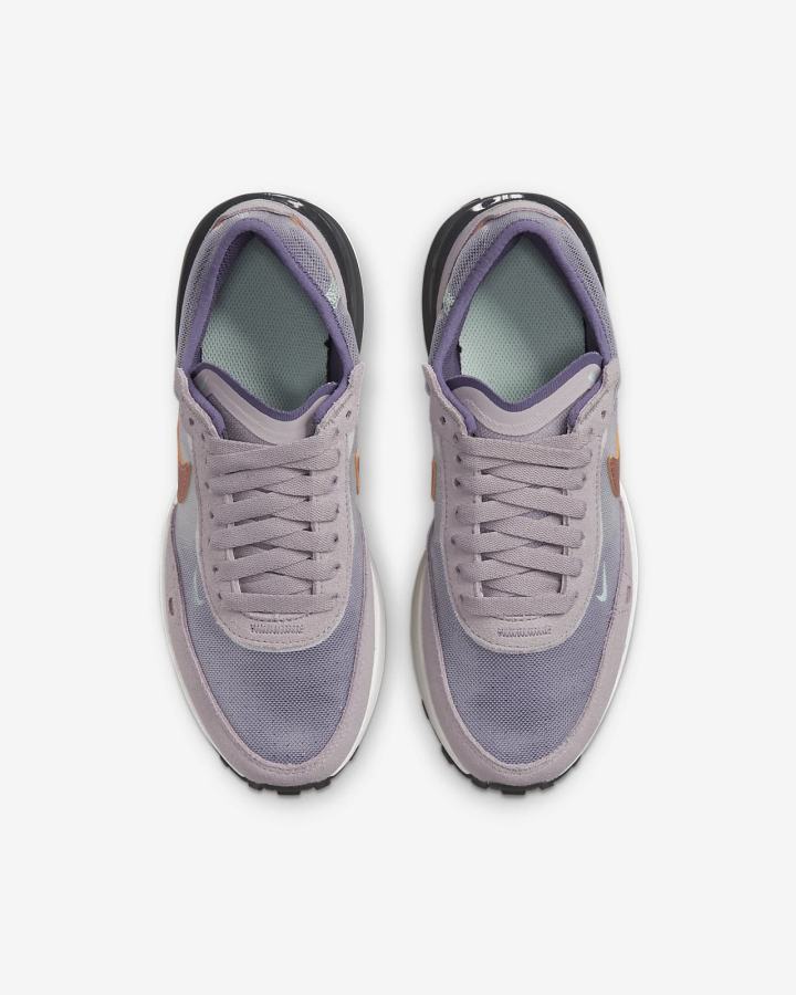 Zapatillas Nike Waffle One Kids Niña Blancas Gris Metal Rojas Marrones | YRQVB-0591