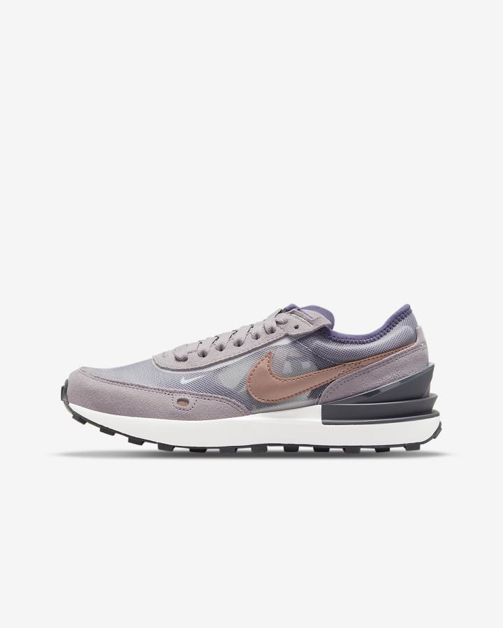 Zapatillas Nike Waffle One Kids Niña Blancas Gris Metal Rojas Marrones | YRQVB-0591
