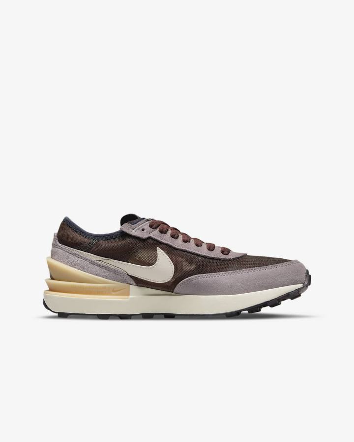 Zapatillas Nike Waffle One Kids Niño Chocolate Claro Moradas Beige | DMFSE-8651