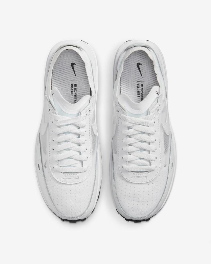 Zapatillas Nike Waffle One Mujer Blancas Negras Blancas | AWCBP-2975