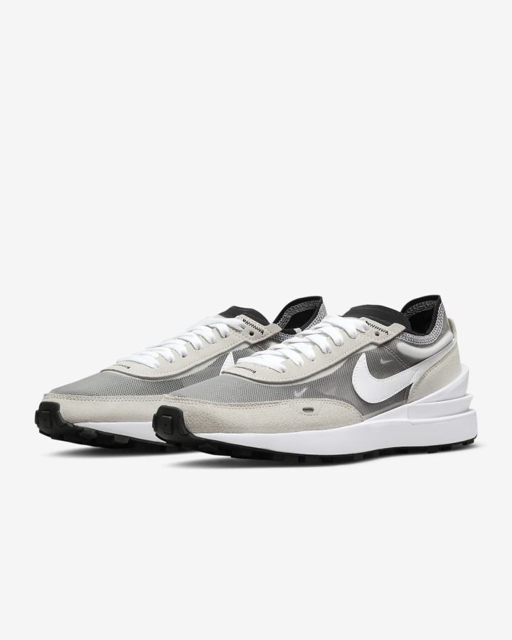 Zapatillas Nike Waffle One Mujer Blancas Negras Naranjas | HZOGE-2093