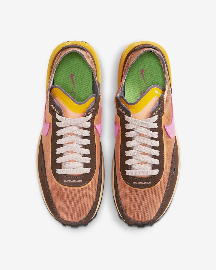 Zapatillas Nike Waffle One Mujer Naranjas Marrones Doradas | ESYGR-7013