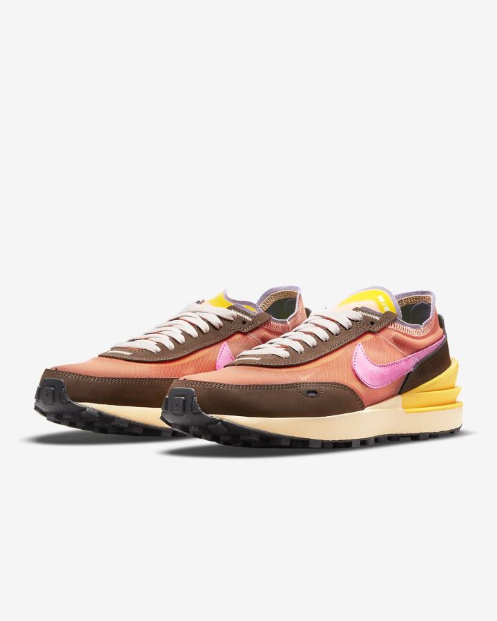 Zapatillas Nike Waffle One Mujer Naranjas Marrones Doradas | ESYGR-7013