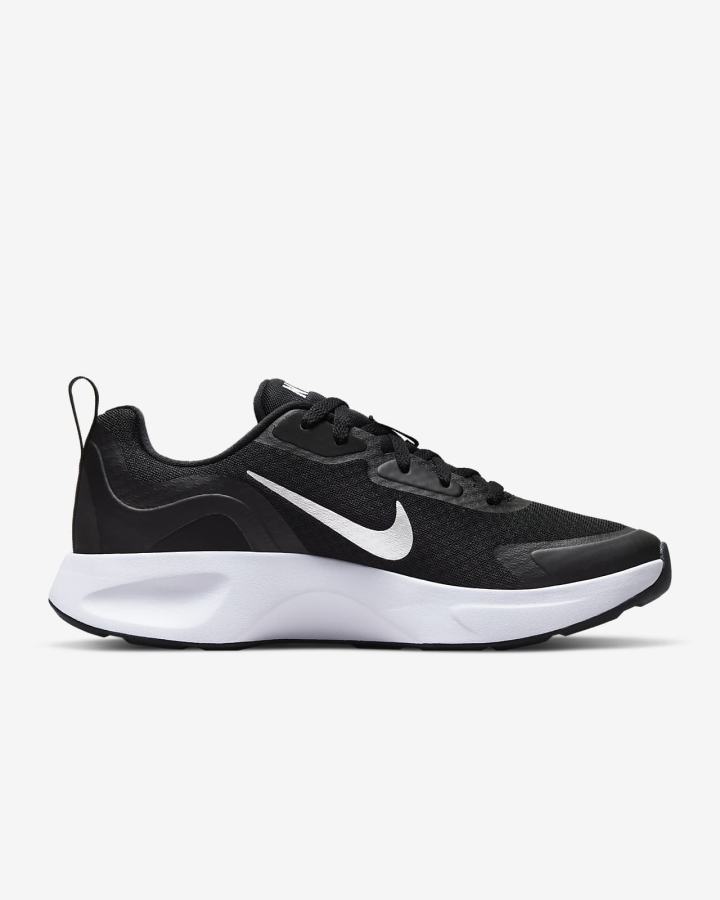 Zapatillas Nike Wearallday Mujer Negras Blancas | RQUHM-2695