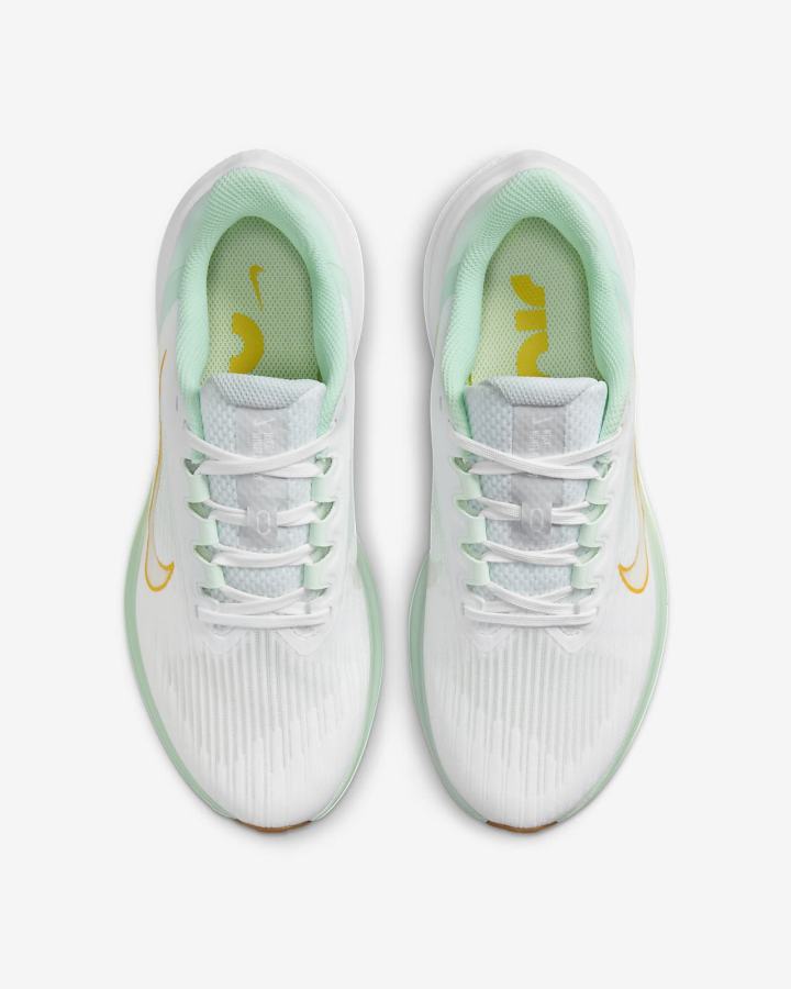 Zapatillas Running Nike Air Winflo 9 Premium Road Mujer Blancas Verde Verde Menta | MCHSJ-9670