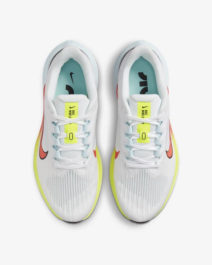 Zapatillas Running Nike Air Winflo 9 Premium Road Mujer Blancas Negras Rojas Claro | QXLNB-8573