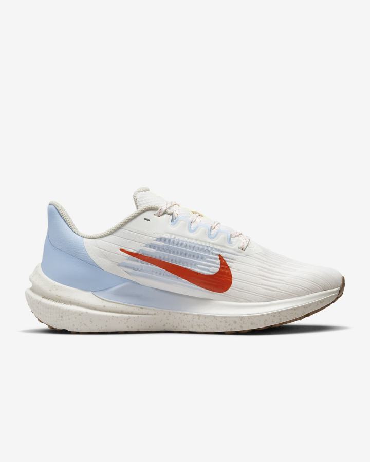 Zapatillas Running Nike Air Winflo 9 Premium Road Mujer Gris Claro Azules Naranjas | ZXJLB-9865