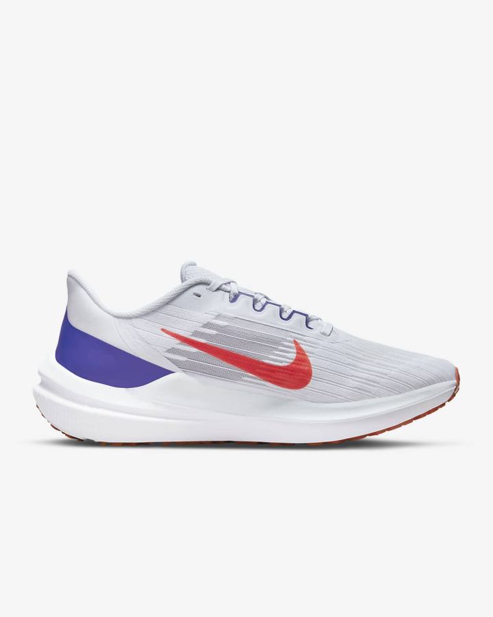 Zapatillas Running Nike Air Winflo 9 Road Hombre Gris Rojas Claro | ACKHN-8547