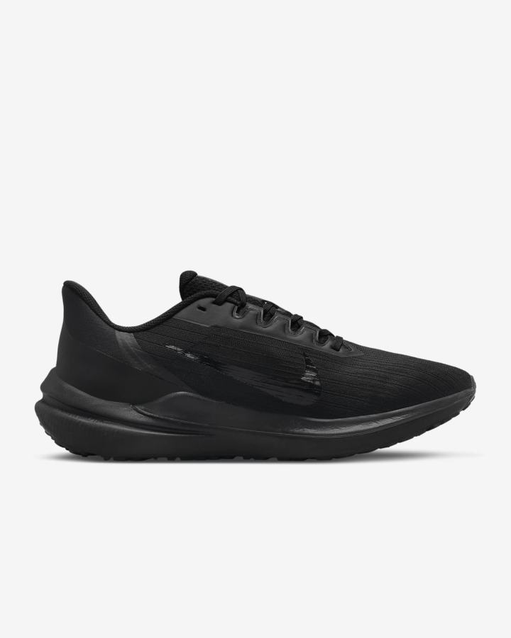 Zapatillas Running Nike Air Winflo 9 Road Hombre Negras Gris Oscuro | DQGRL-9021
