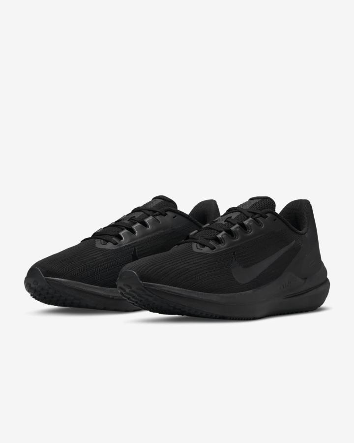 Zapatillas Running Nike Air Winflo 9 Road Hombre Negras Gris Oscuro | DQGRL-9021