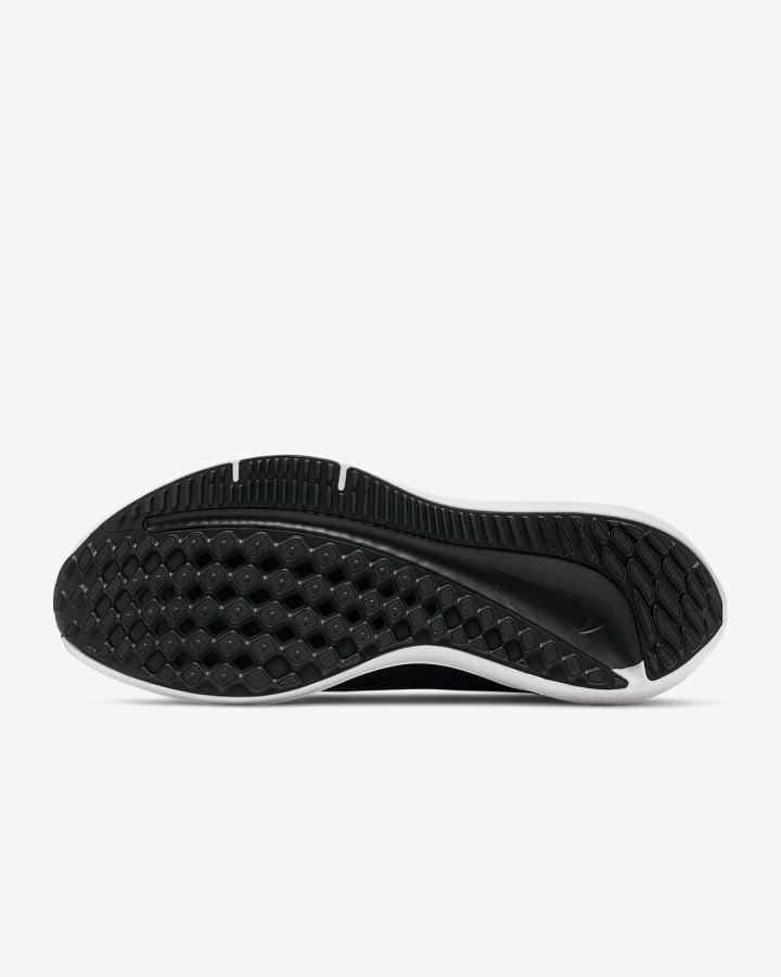 Zapatillas Running Nike Air Winflo 9 Road Hombre Negras Gris Oscuro Blancas | DZRTS-8431