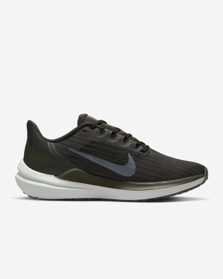 Zapatillas Running Nike Air Winflo 9 Road Hombre Kaki Azules | OCRIB-8706