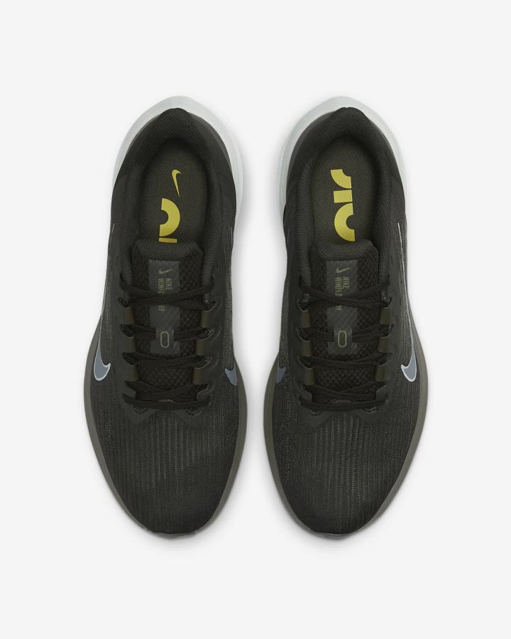 Zapatillas Running Nike Air Winflo 9 Road Hombre Kaki Azules | OCRIB-8706