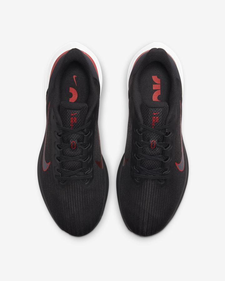 Zapatillas Running Nike Air Winflo 9 Road Hombre Negras Gris Oscuro Rojas | OQRKV-4058