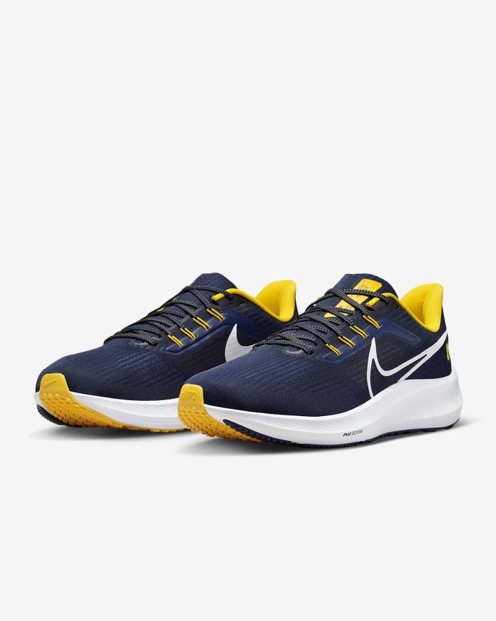 Zapatillas Running Nike Air Zoom Pegasus 39 (Clemson) Road Hombre Azul Marino Blancas | BCXTH-3709