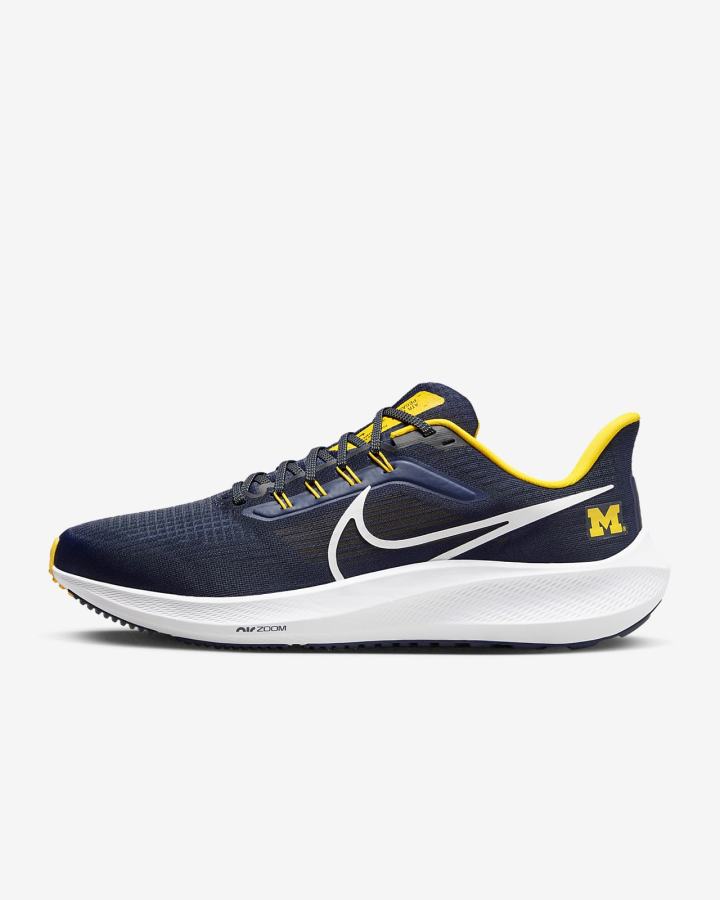 Zapatillas Running Nike Air Zoom Pegasus 39 (Clemson) Road Hombre Azul Marino Blancas | BCXTH-3709