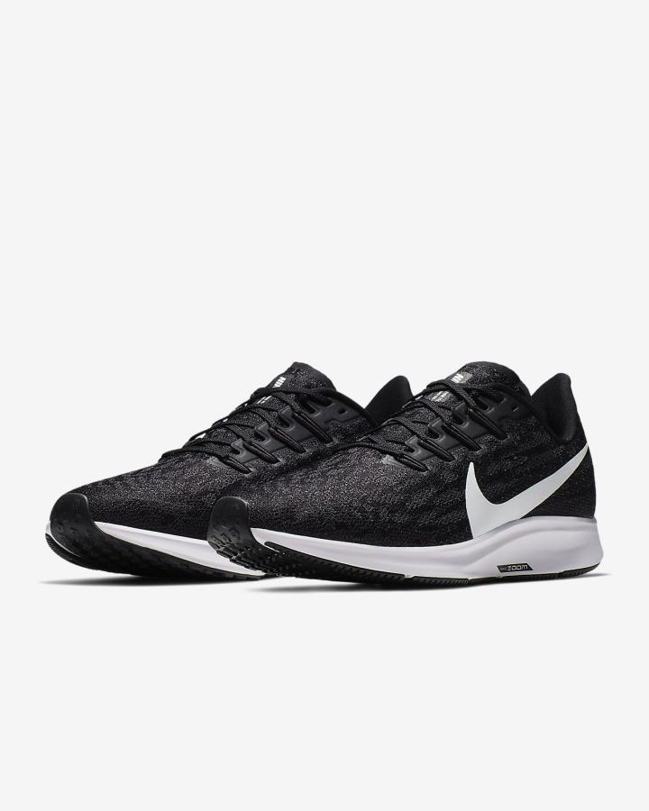 Zapatillas Running Nike Air Zoom Pegasus 36 Hombre Negras Gris Blancas | DQNCV-9852