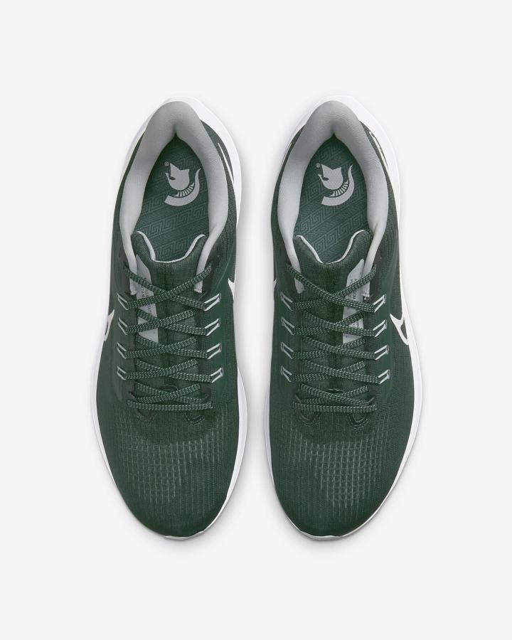 Zapatillas Running Nike Air Zoom Pegasus 39 (Clemson) Road Hombre Verde Azules Gris Blancas | ELSYZ-5741