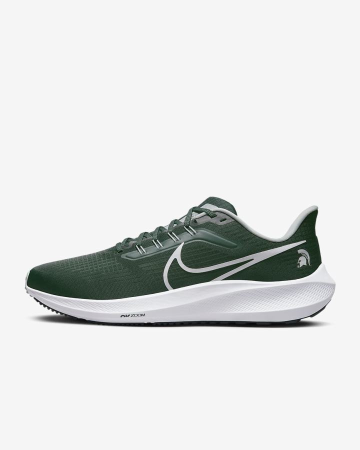 Zapatillas Running Nike Air Zoom Pegasus 39 (Clemson) Road Hombre Verde Azules Gris Blancas | ELSYZ-5741