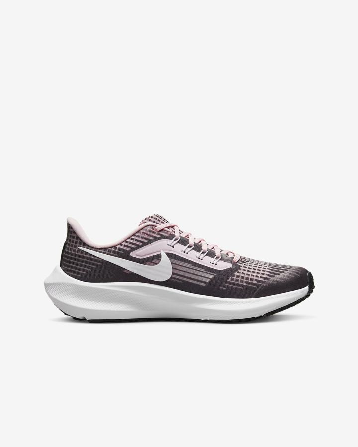 Zapatillas Running Nike Air Zoom Pegasus 39 Kids Road Niña Rosas Negras Blancas | FNUDO-1650