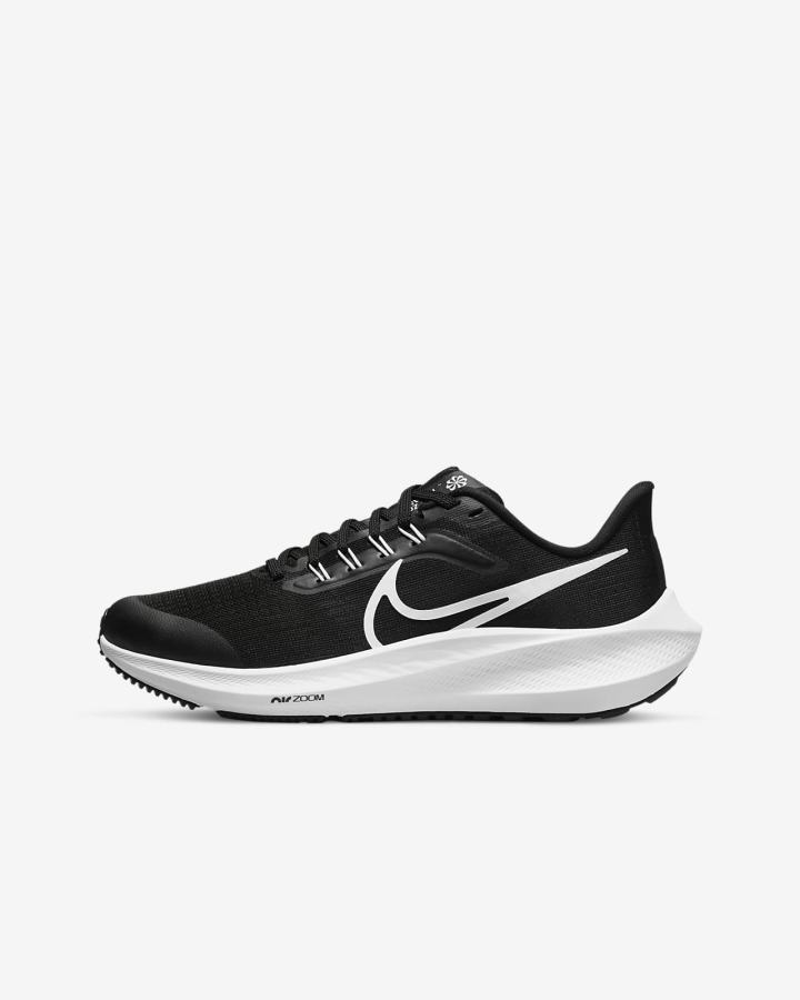 Zapatillas Running Nike Air Zoom Pegasus 39 Kids Road Niña Negras Blancas | FUYBX-4157