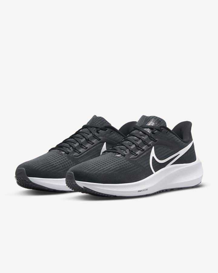 Zapatillas Running Nike Air Zoom Pegasus 39 Road Mujer Negras Gris Oscuro Blancas | GCYPI-8456
