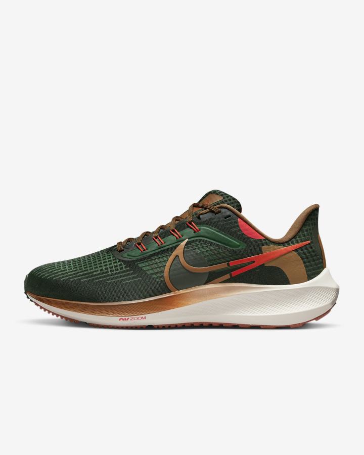 Zapatillas Running Nike Air Zoom Pegasus 39 A.I.R. Hola Lou Road Hombre Verde Naranjas Marrones | GVLNJ-8623