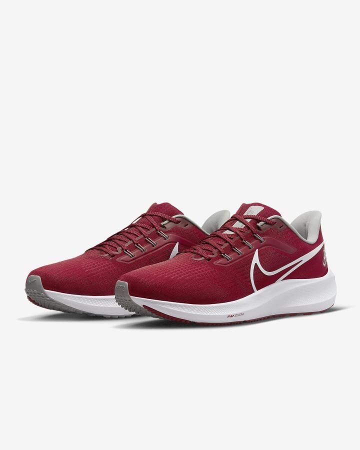 Zapatillas Running Nike Air Zoom Pegasus 39 (Clemson) Road Hombre Rojas Azules Gris Blancas | HIBNR-1736