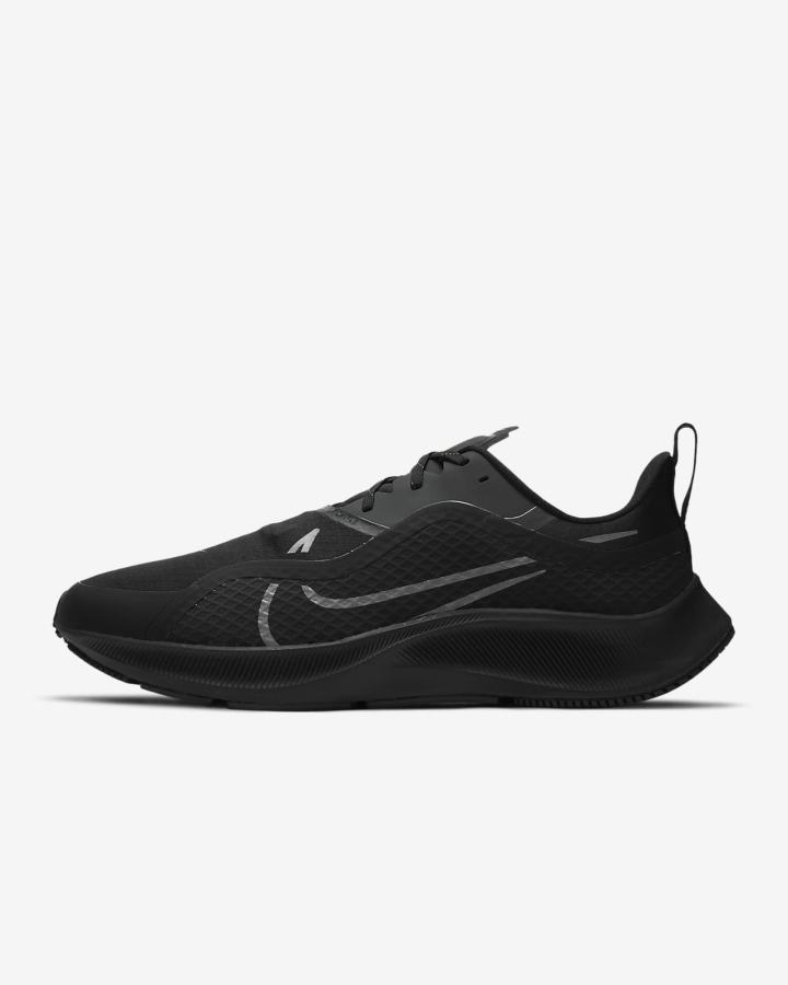 Zapatillas Running Nike Air Zoom Pegasus 37 Shield Hombre Negras Gris Oscuro | HVIRW-5794