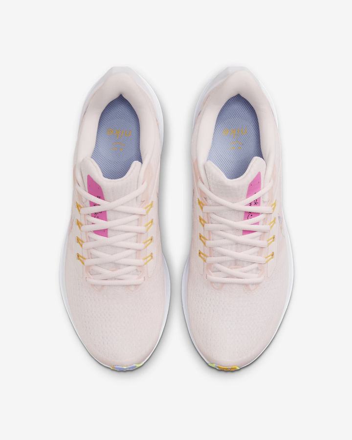 Zapatillas Running Nike Air Zoom Pegasus 39 Road Mujer Rosas Claro Doradas Verde | IOATE-9137