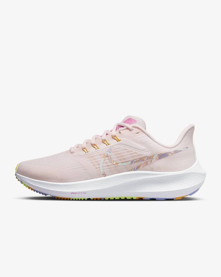 Zapatillas Running Nike Air Zoom Pegasus 39 Road Mujer Rosas Claro Doradas Verde | IOATE-9137
