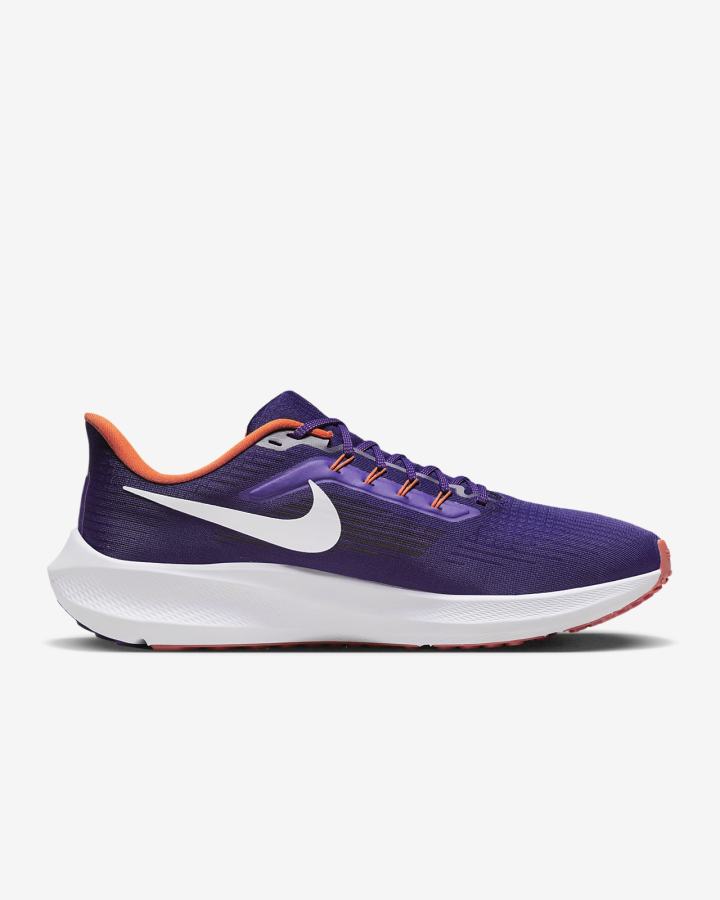Zapatillas Running Nike Air Zoom Pegasus 39 (Clemson) Road Hombre Moradas Naranjas Blancas | JDGMS-7906