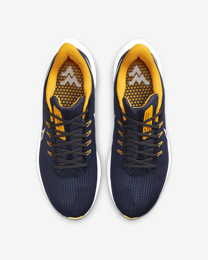 Zapatillas Running Nike Air Zoom Pegasus 39 (Clemson) Road Hombre Azul Marino Doradas Blancas | KGEHA-9164