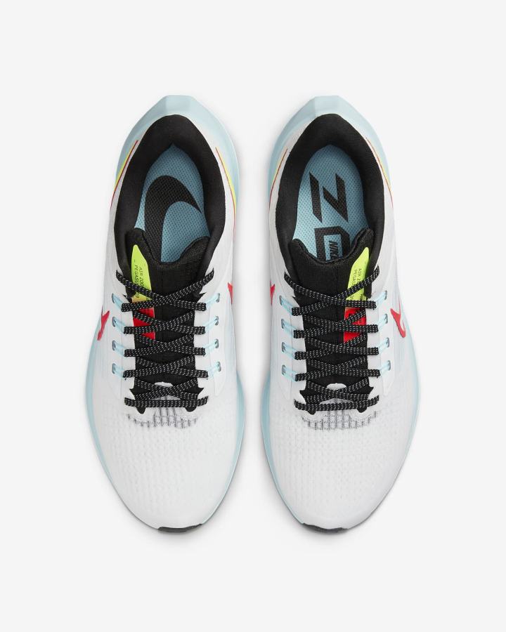 Zapatillas Running Nike Air Zoom Pegasus 39 Road Mujer Blancas Rojas Claro Negras | LGDNT-0584